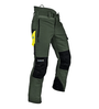 Pfanner Ventilation Chainsaw Trousers in olive. Robust, breathable protective trousers with chainsaw cut protection. Features ventilation zippers and multiple pockets for professional forestry work.