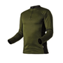 Pfanner Zip Neck Shirt, long sleeve, forest green. Technical workwear with a zippered collar, comfortable fit, and breathable fabric, ideal for outdoor tasks