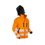 Pfanner Zipp2Zipp Rain Jacket. EN20471 high-visibility certified. Waterproof, breathable, with reflective stripes for safety. Features unique Zip2Zip pockets. Ideal for outdoor work