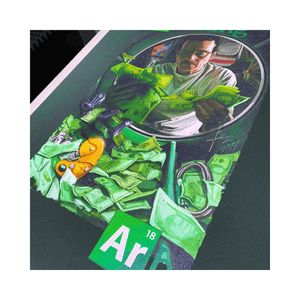 Breaking Arb T-Shirt featuring a humorous design inspired by Breaking Bad with money and a tree surgeon theme.