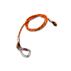 Harkie Wire Core Flipline & Swivel with durable orange rope and swivel karabiner for professional arborists.
