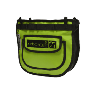 Arbortec Tree Climbing Hip Pouch Bag in lime green for arborists and tree surgeons.