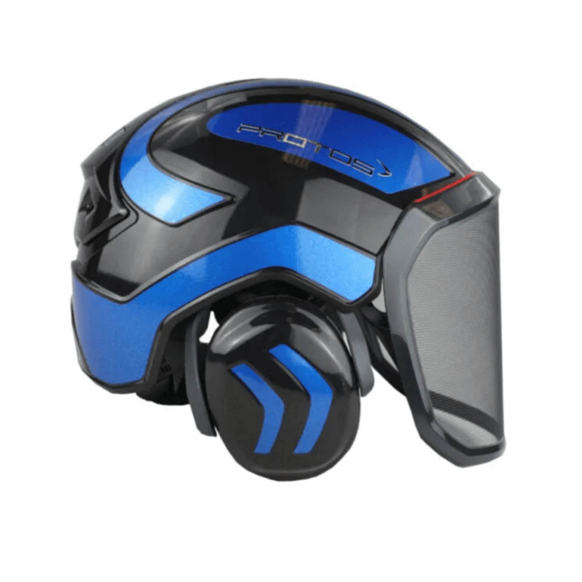 Integral Forest Chainsaw Helmet by PROTOS offering head, face, and hearing protection in a sleek design.