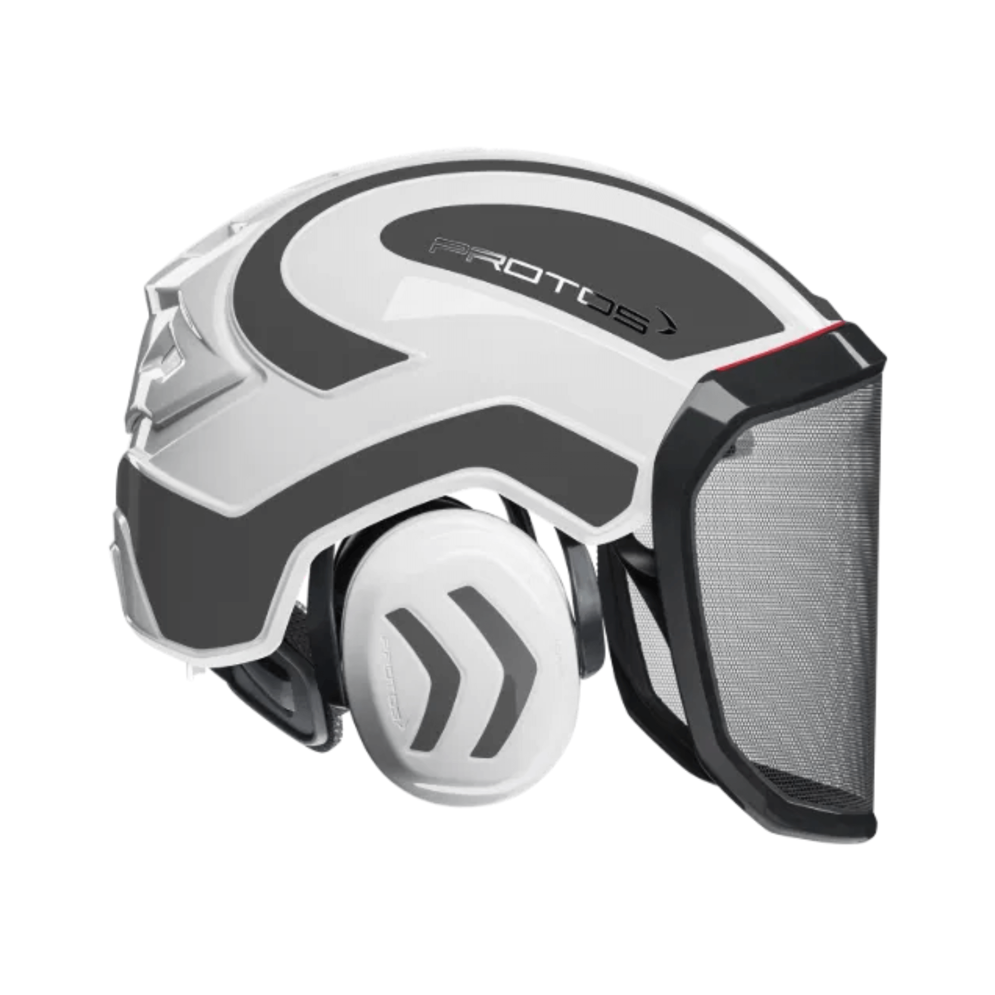 Integral Forest Chainsaw Helmet designed for safety and comfort in forestry work with integrated hearing and face protection.