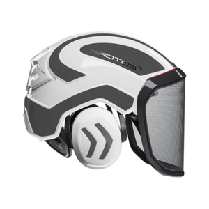 Integral Forest Chainsaw Helmet designed for safety and comfort in forestry work with integrated hearing and face protection.