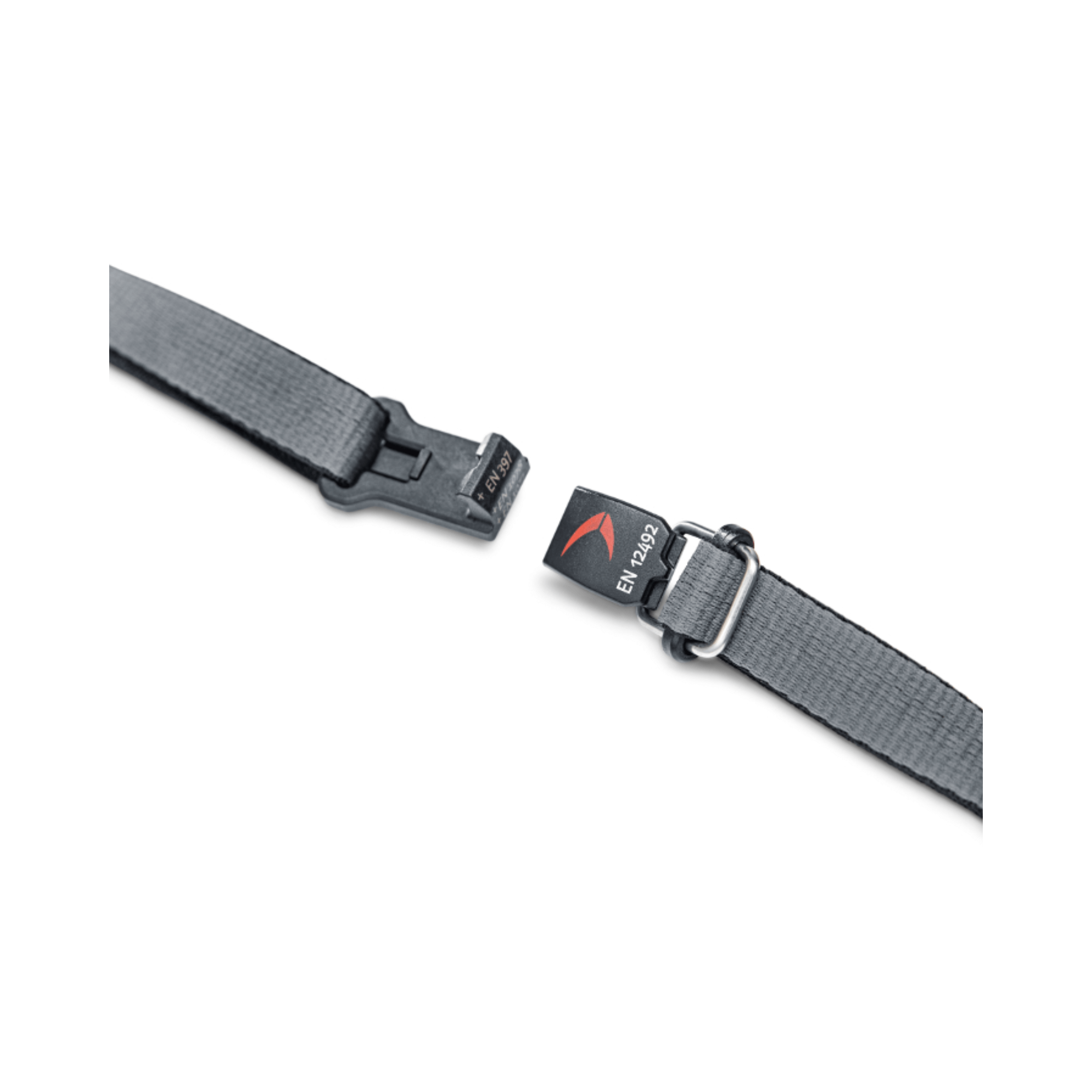 Integral Helmet Maclip Chin Strap shown close-up, highlighting the attachment features for secure fit.