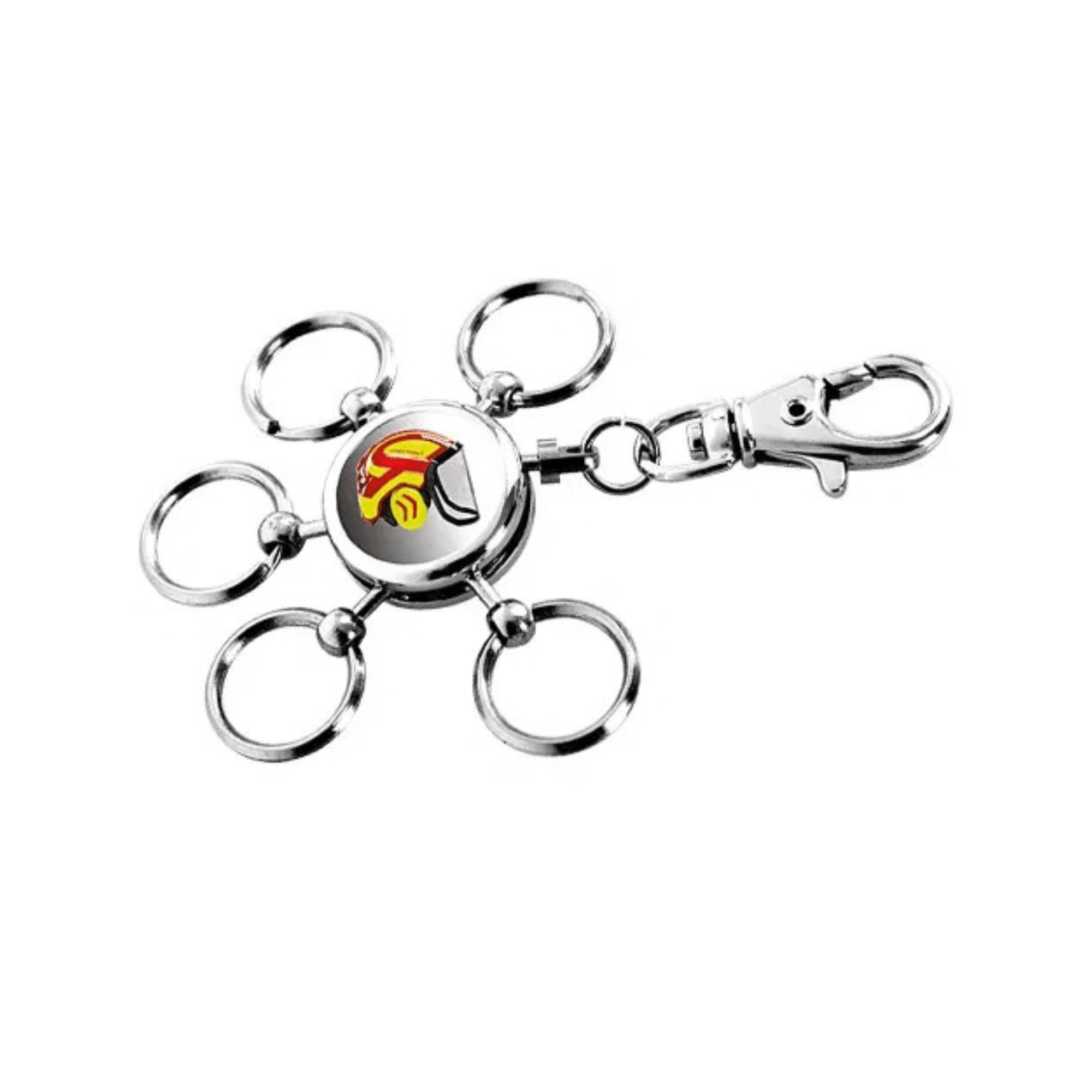 Protos Key Ring featuring multiple key holders and a secure clasp, ideal for tree surgeons and key management.
