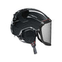 Protos Integral Arborist Helmet with protective face shield for tree surgeons, ensuring safety while working with chainsaws.