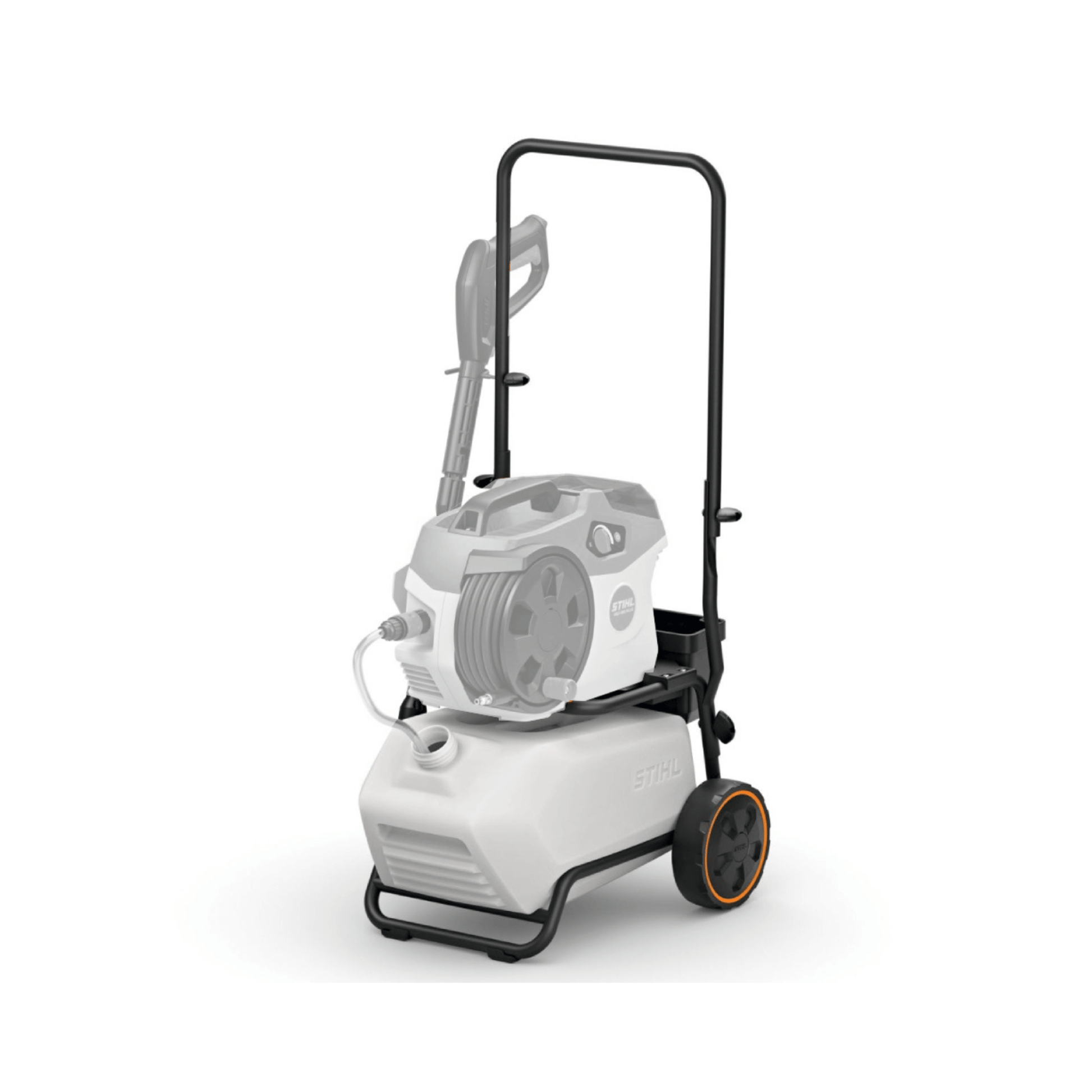 STIHL REA 60-100 Trolley with Water Tank for mobile battery pressure washers, ideal for tree surgeons.