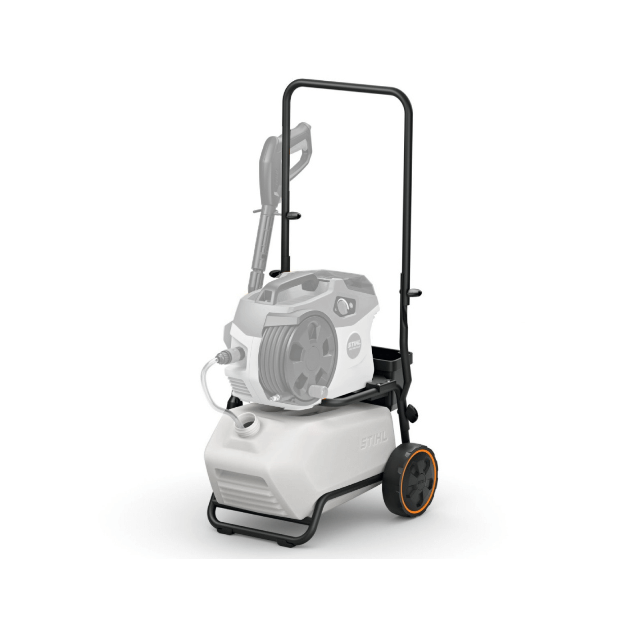 STIHL REA 60-100 Trolley with Water Tank for mobile battery pressure washers, ideal for tree surgeons.