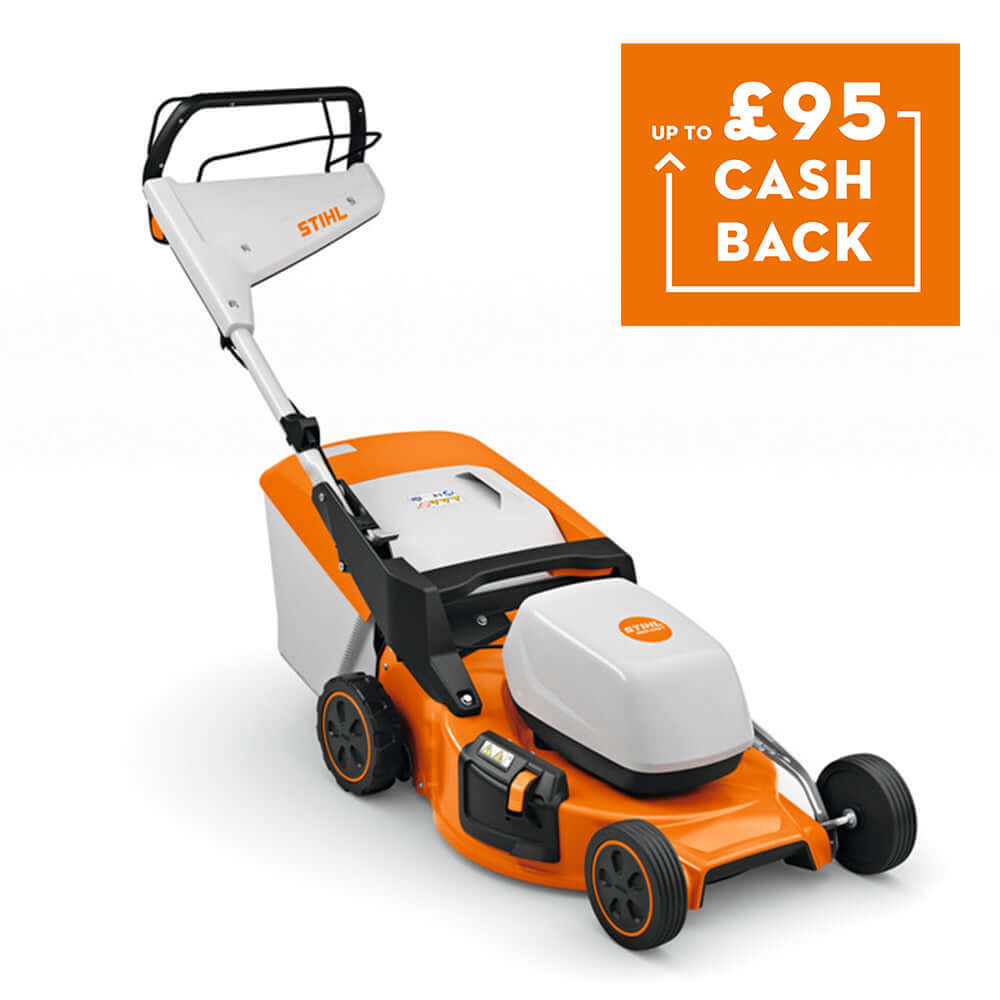 RMA 253 T Cordless Lawnmower by STIHL with cashback offer on purchase.