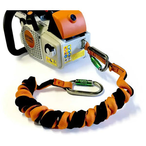 REECOIL Full Reach chainsaw lanyard with snap hook, perfect for tree surgeons. Designed for full mobility and safety.