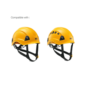 Petzl Vertex and Alveo helmets in yellow, compatible with replacement foam for tree surgeons and climbing safety.
