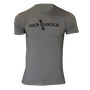 Men's grey RockTee short sleeve top featuring Rock Exotica logo, ideal for tree surgeons.