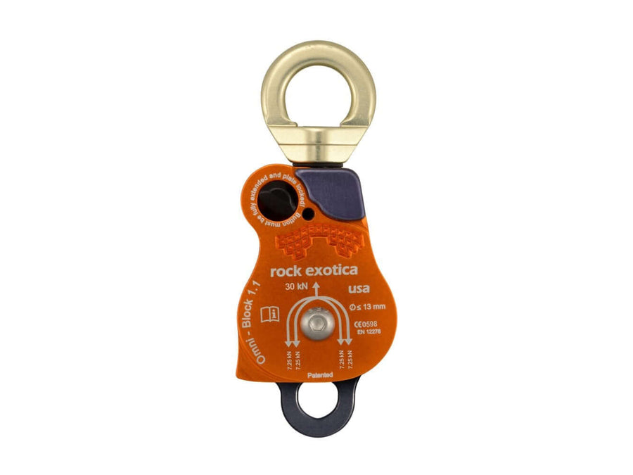 Double-sheave swivel pulley