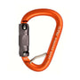 Rock Exotica Pirate WireEye auto lock carabiner, ideal for tree surgeons and heavy-duty climbing gear.