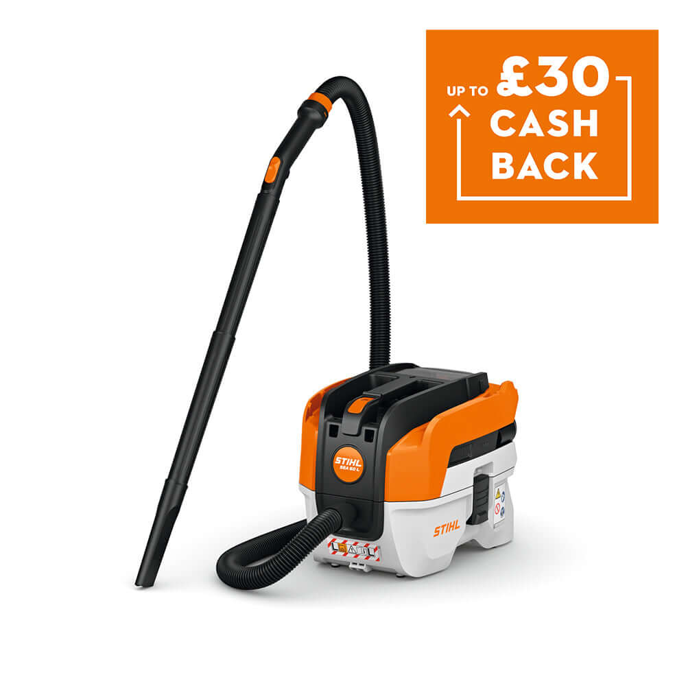 SEA 50 Cordless Vacuum Cleaner with cashback offer displayed.