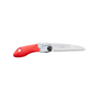 Silky Pocketboy Folding Handsaw with red handle for easy gardening and outdoor pruning, ideal for tree surgeons.