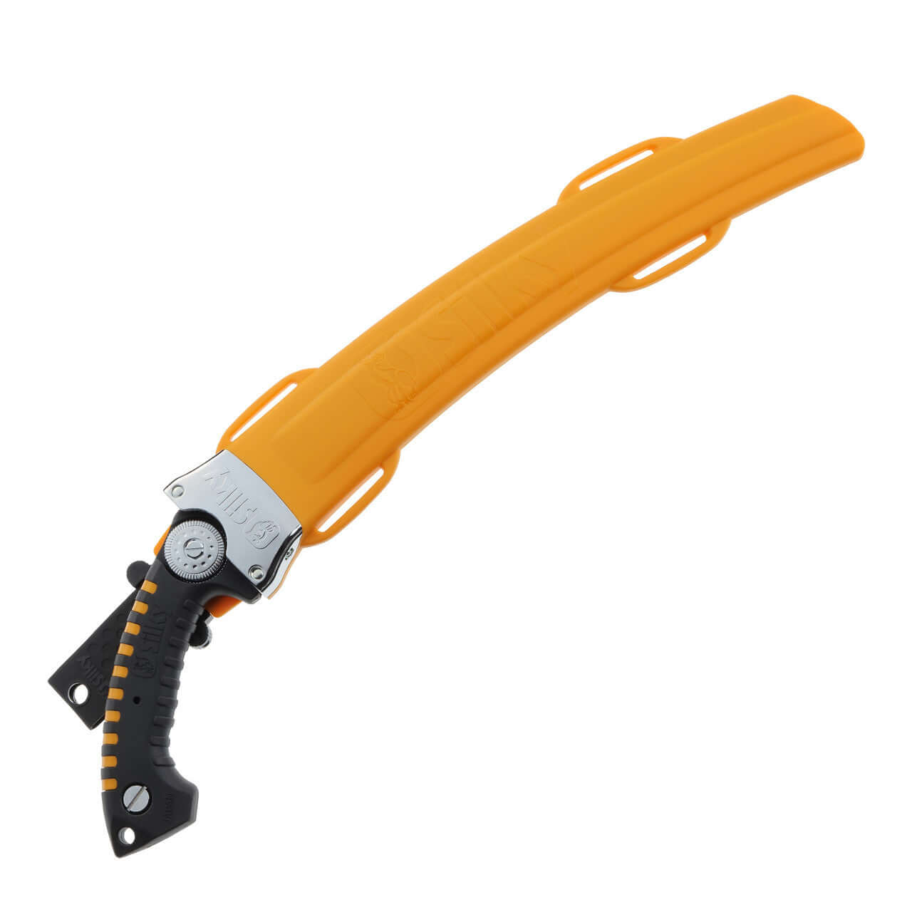 Sugoi Arborist Hand Saw with a curved blade and ergonomic handle, ideal for tree surgeons and pruning large trees.