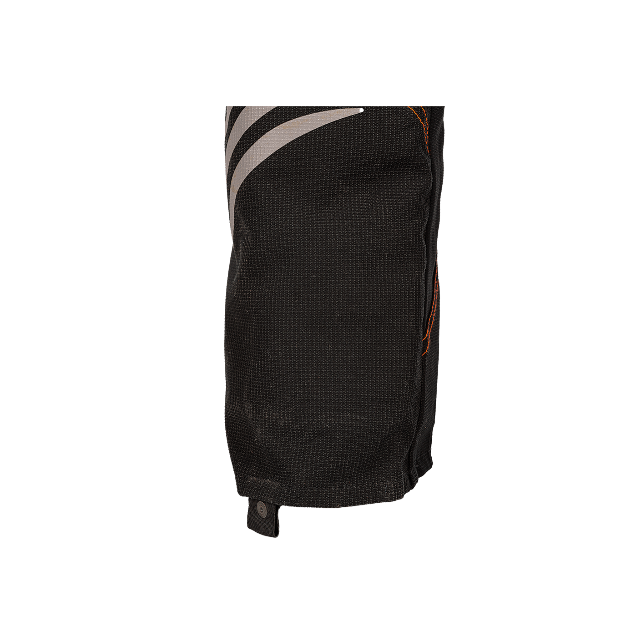 Close-up of SIP Protection NINJA Chainsaw Trousers showcasing durable fabric and design details for tree surgeons.