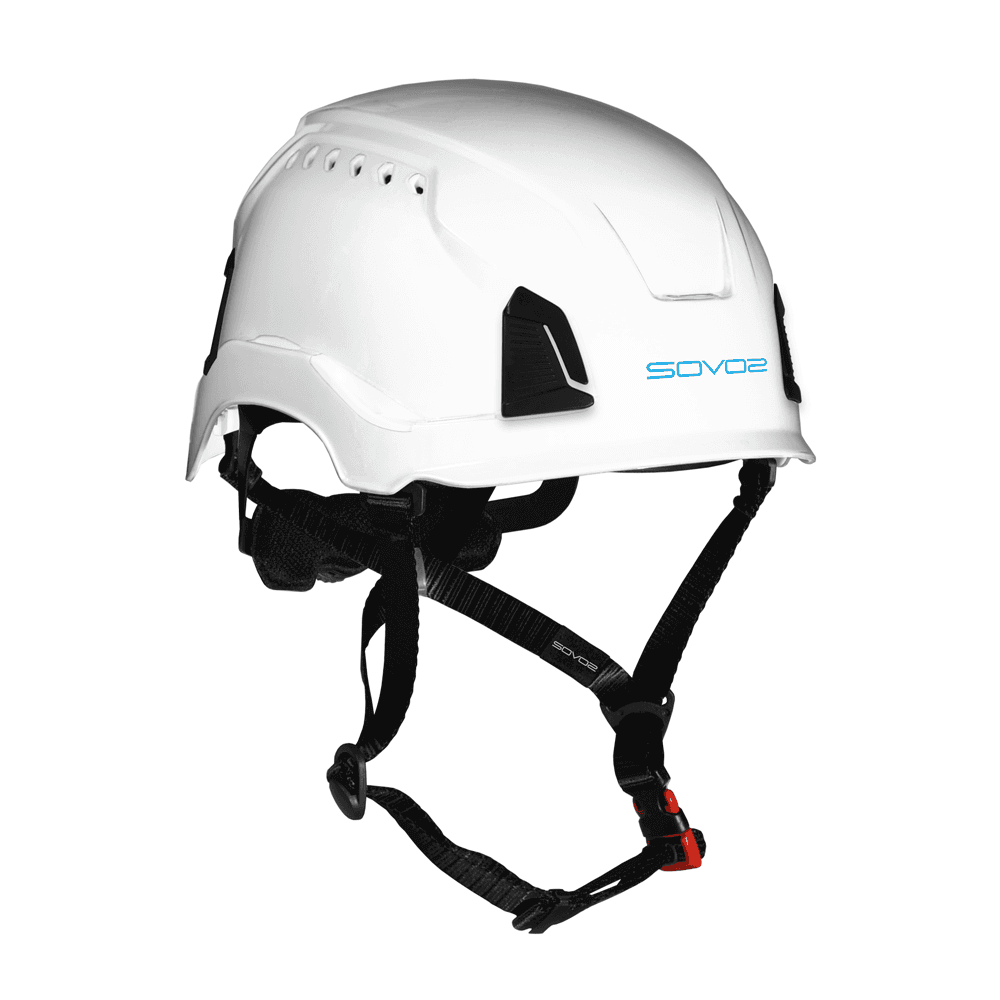 SOVOS Chainsaw Helmet Kit - White S3200 Helmet designed for tree surgeons with interchangeable shell covers for safety.