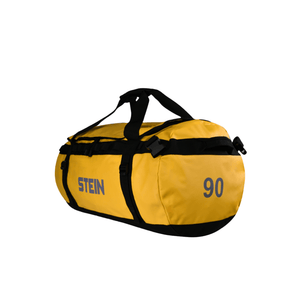 Stein Metro Climbing Gear Kitbag 90L, durable yellow PVC for tree surgeons, water-resistant with adjustable straps.