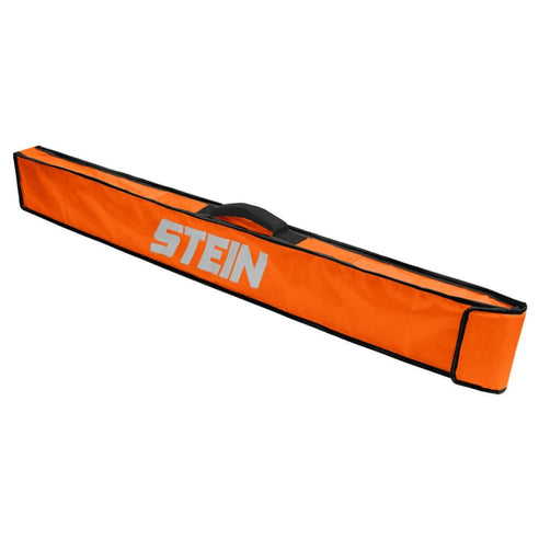 An orange and black Stein pole storage bag with a comfortable carry handle.