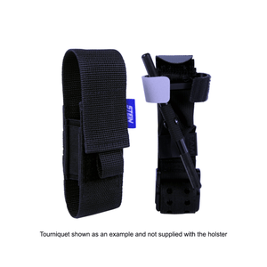 STEIN VAULT TQ Tourniquet Holster with adjustable straps for secure retention and rapid access, ideal for tree surgeons and first responders.
