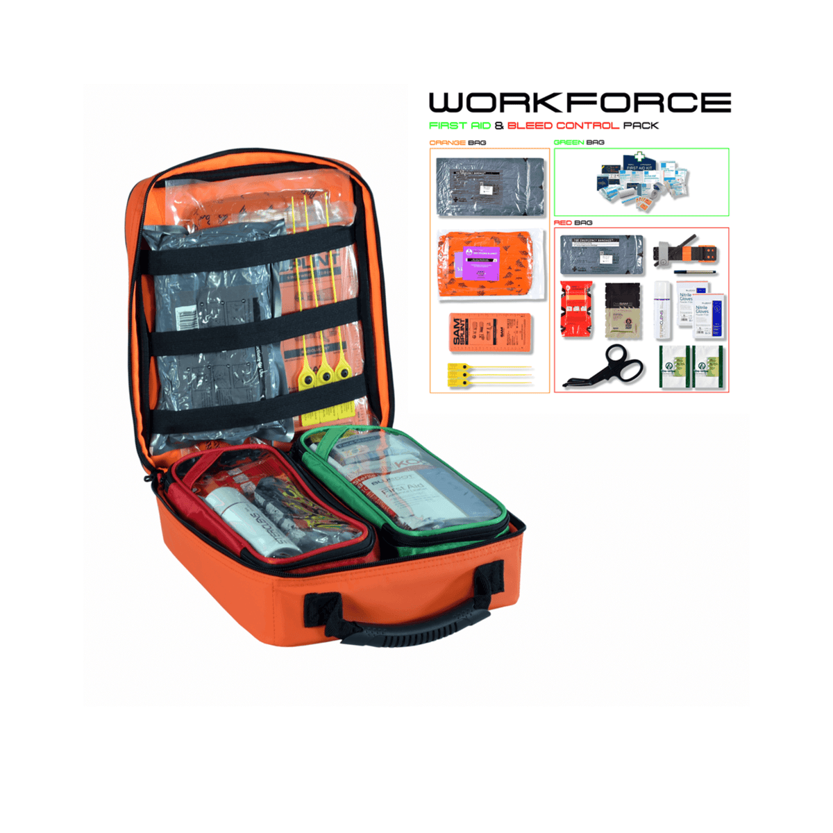 Stein WORKFORCE – First Aid & Bleed Control Trauma Kit
