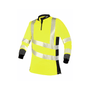 STEIN X25 VENTOUT Hi-Viz Yellow long-sleeve shirt. Breathable, quick-drying fabric for comfort and visibility. Features reflective stripes for safety