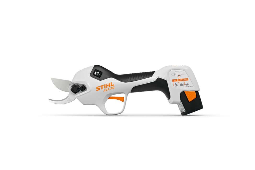 STIHL ASA 20 cordless secateurs for precision pruning and effortless gardening, ideal for tree surgeons.