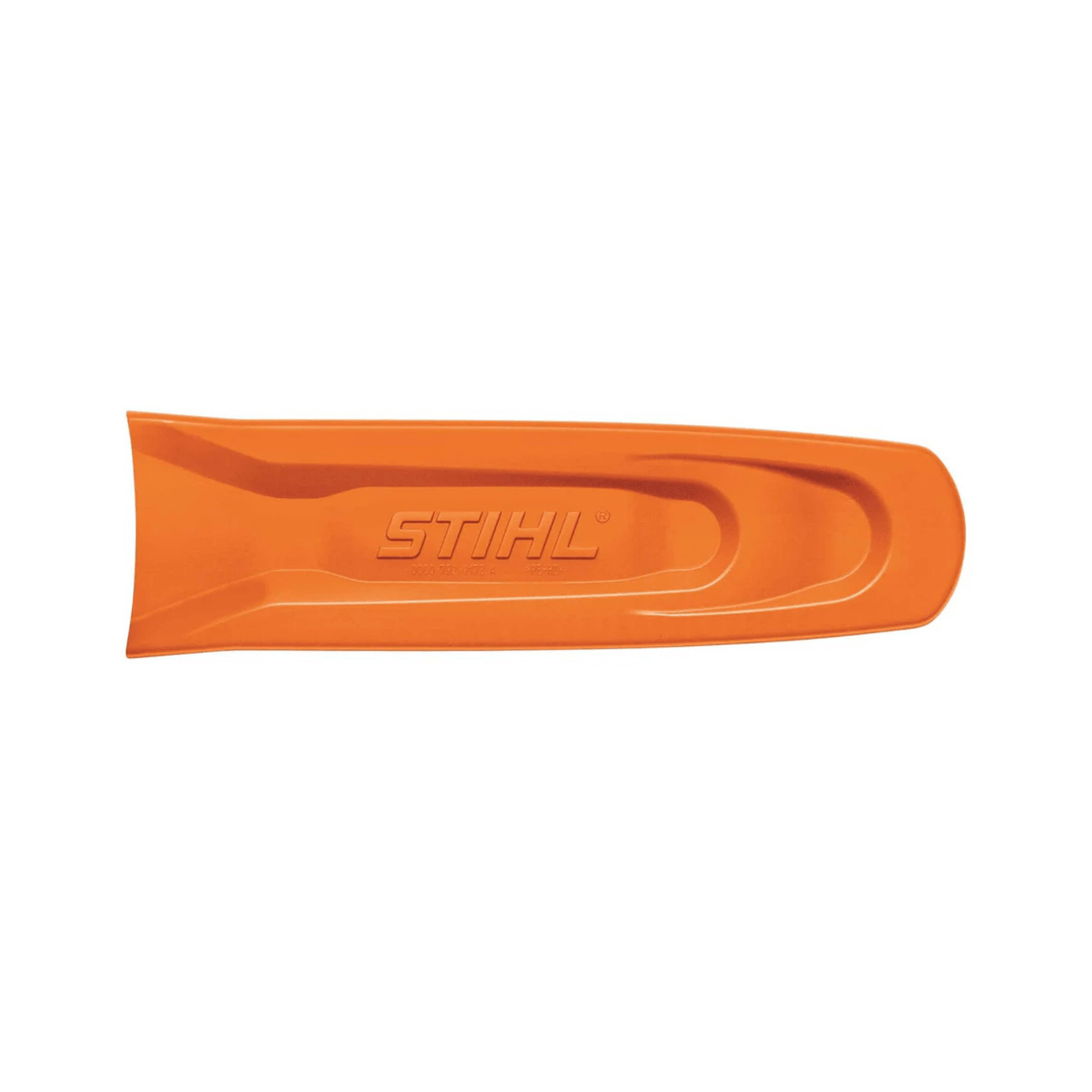 STIHL orange plastic chainsaw handle, designed for durability and easy grip for tree surgeons.