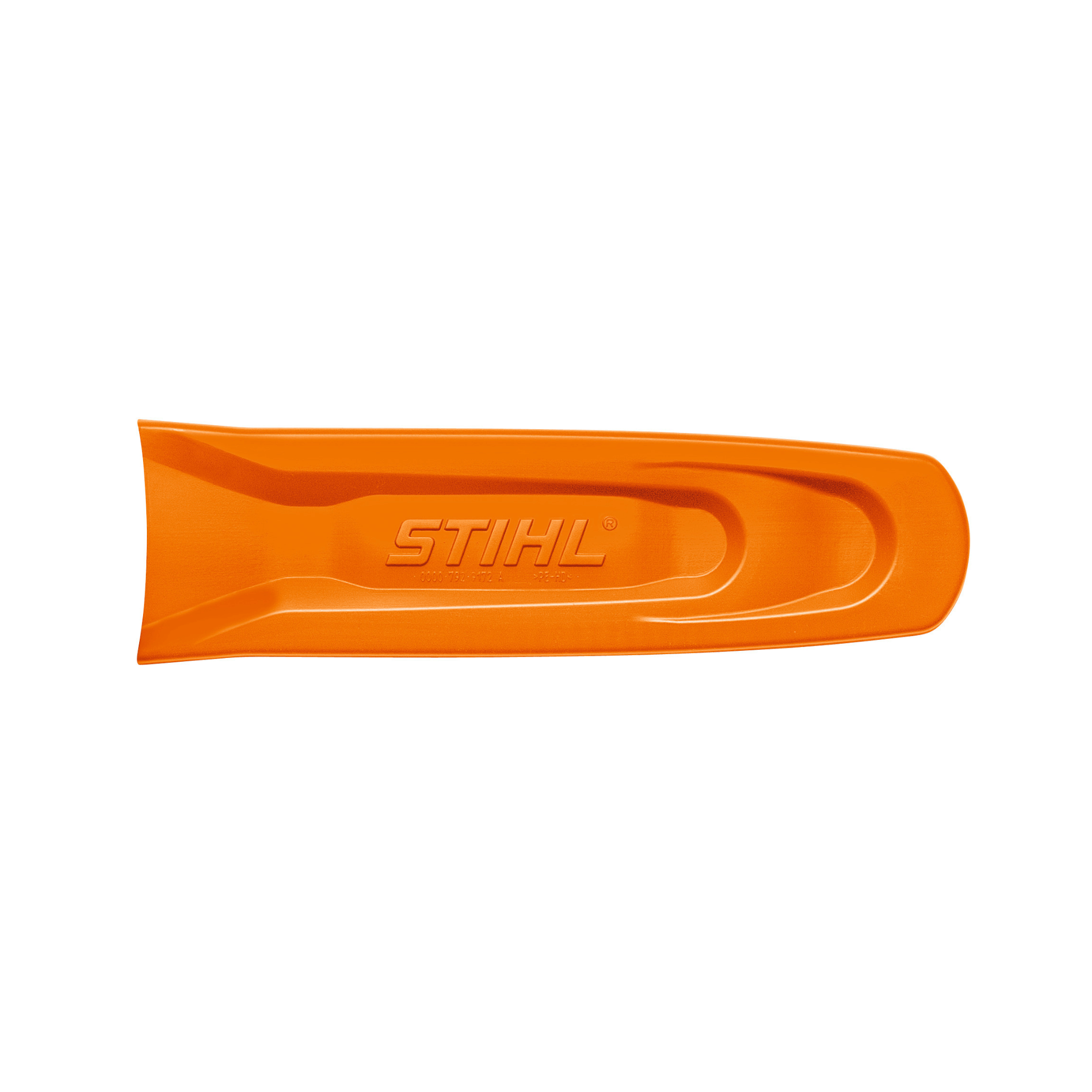 STIHL orange chainsaw scabbard designed for secure storage and protection of chainsaws up to 36 inches, ideal for Tree Surgeons.