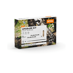 STIHL HEXA Upgrade Kit packaging with Rapid Hexa saw chains for tree surgeons, enhancing chainsaw performance.