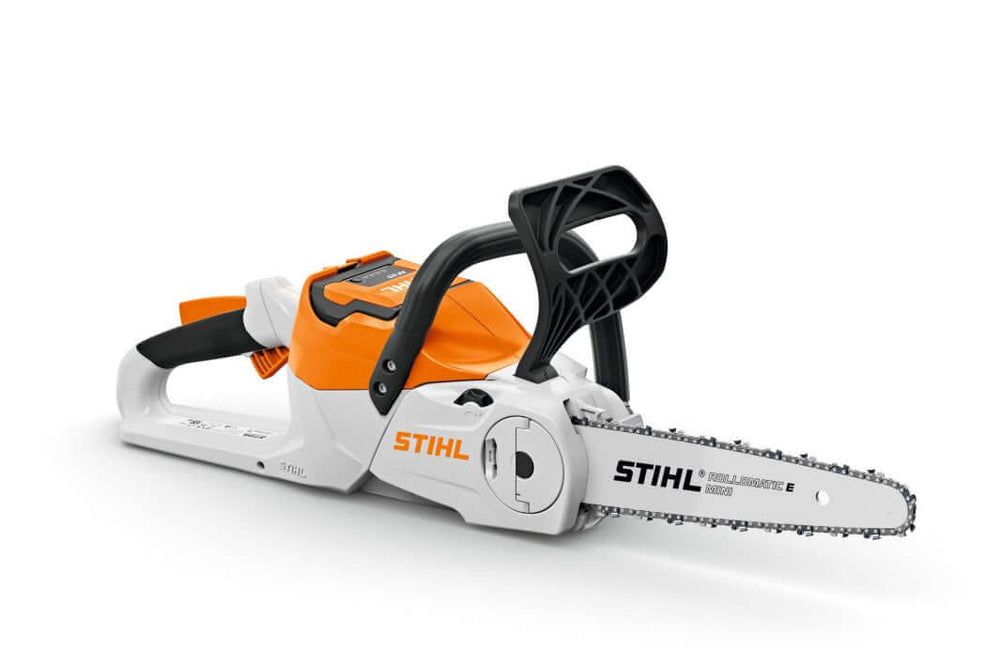 STIHL MSA 60 C-B 12" cordless chainsaw, light and powerful tool for tree surgeons, ideal for pruning and cutting firewood.