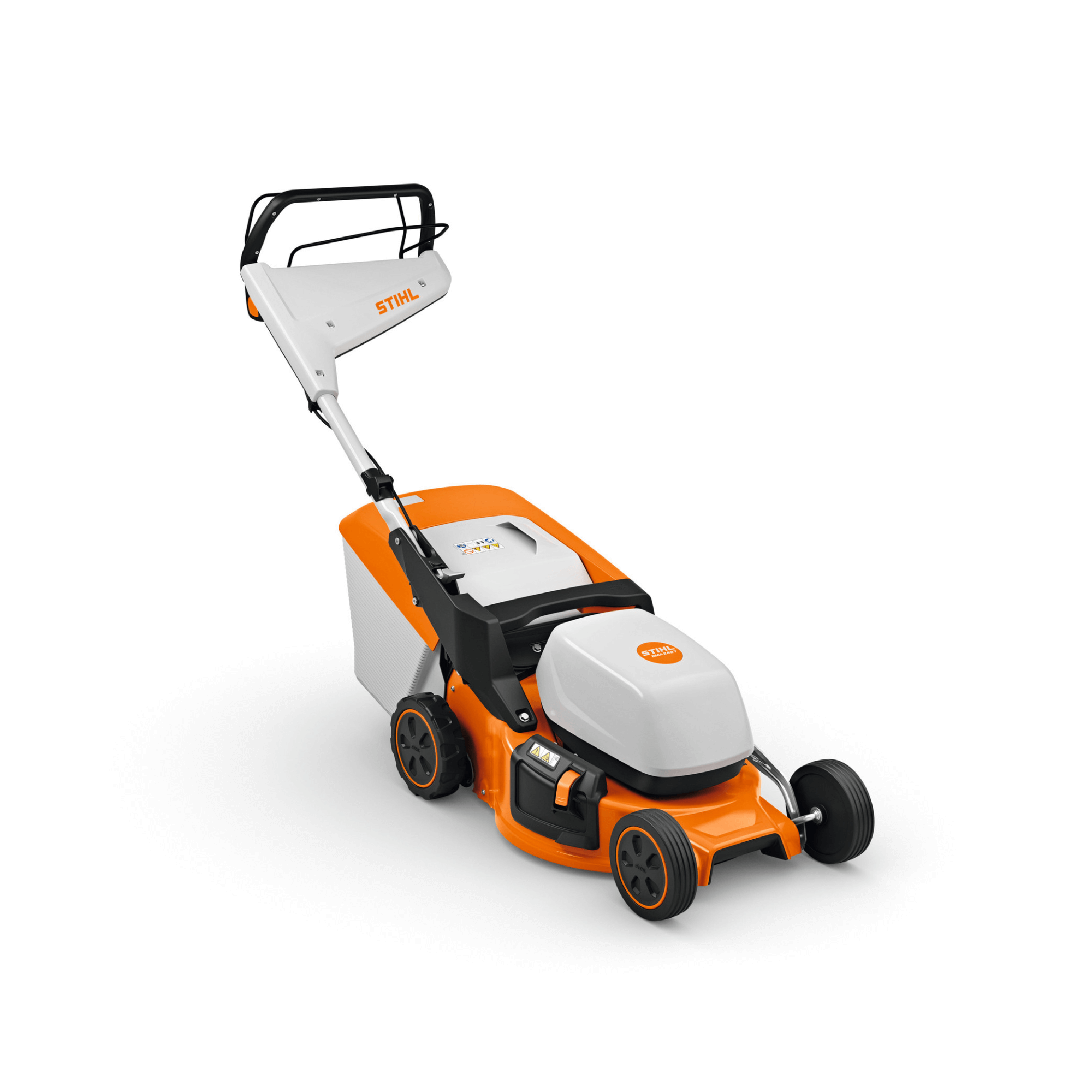 STIHL RM 248 T self-propelled petrol lawn mower for effortless lawn care in medium-sized gardens.