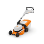 STIHL RM 248 T petrol lawn mower with self-propelled drive, ideal for medium-sized gardens and effortless mowing.