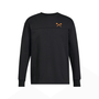 A dark grey sweatshirt with a raised 3D print of crossed axes on the chest area, featuring the STIHL TIMBERSPORTS branding.