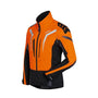 Stihl Advance X-Vent Jacket in bright orange and black, designed for tree surgeons, offering lightweight and breathable comfort.