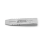 STIHL aluminium felling wedge. Lightweight, durable, and brightly colored for visibility. Used to safely direct tree felling and prevent pinching of saw blades.