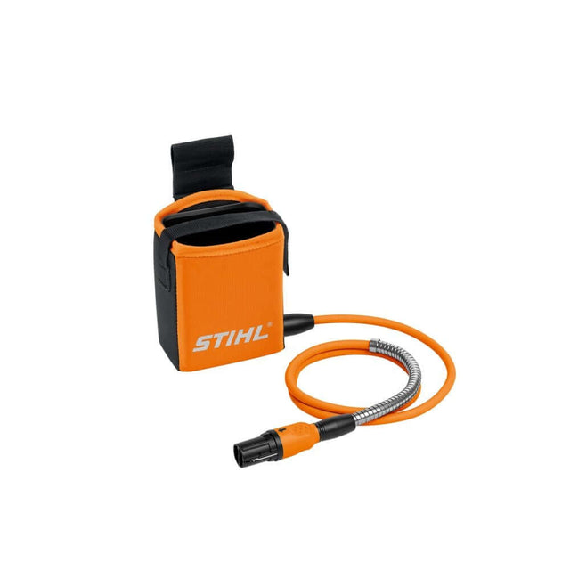 STIHL tool accessory bag with hose attachment, designed for professional landscapers and tree surgeons.