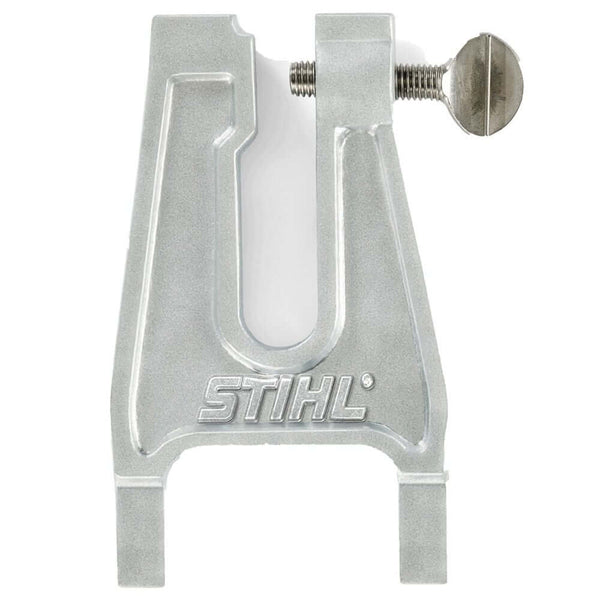 STIHL L700g Filing Vice, heavy-duty vice for tree surgeons to securely hold chainsaw guide bars during sharpening.