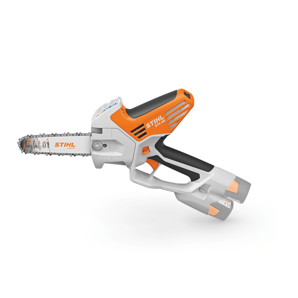 STIHL GTA 40 cordless pruner, a powerful tree surgeon tool, designed for professional-grade pruning and versatility.