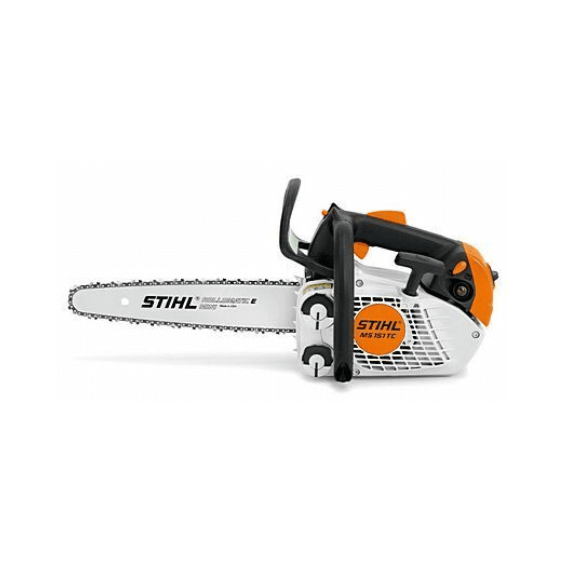 STIHL MS 151 TC-E Petrol Chainsaw, light and efficient for tree surgeons and arborists.