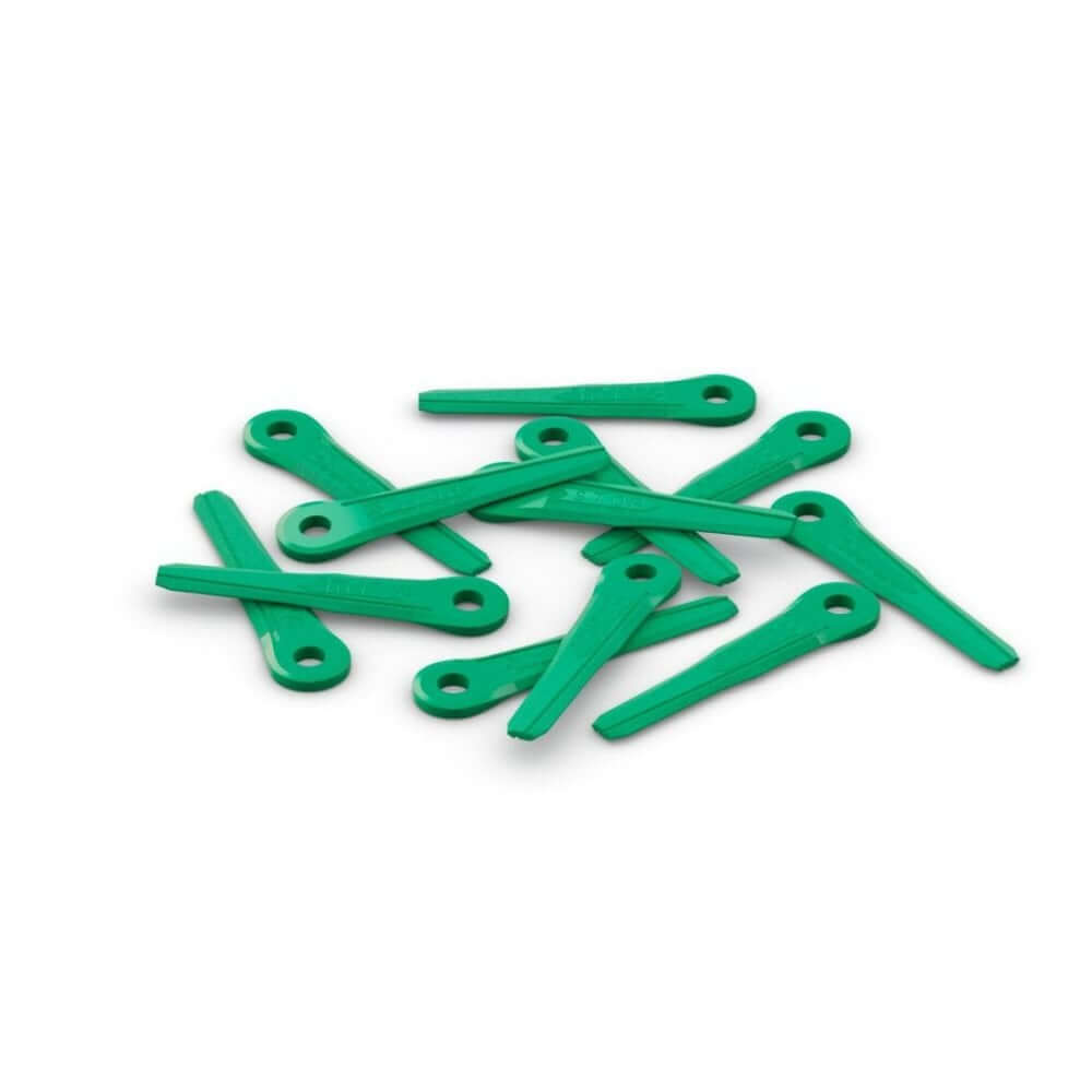 STIHL PolyCut 6-2 mowing head with two movable plastic blades. Ideal for medium-height grass and lawn edges. green, easy to change