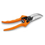 A pair of Stihl PG 30 bypass gardening secateurs with orange handles and silver-colored blades.