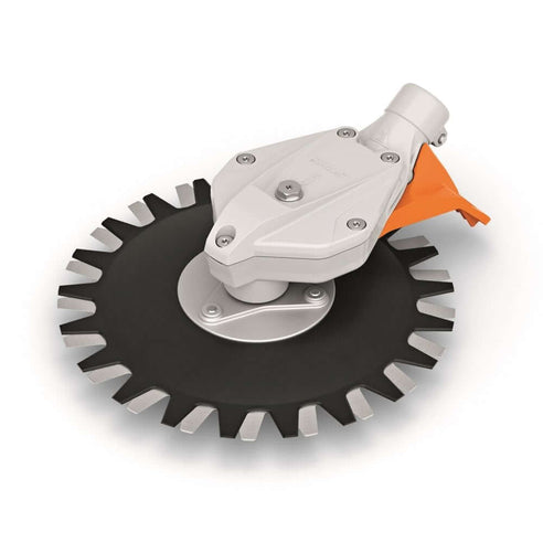 STIHL RG Rotary Cutting Head Attachment, ideal for tree surgeons tackling overgrown landscapes.