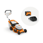 RMA 253 T Cordless Lawnmower with STIHL AK battery and charger accessories