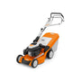 STIHL RM 650 V self-propelled petrol lawn mower with Kohler engine, ideal for medium to large lawns.
