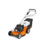 STIHL RM 756 YC self-propelled petrol lawn mower with 54cm cutting width, ideal for tree surgeons and durable lawn care.